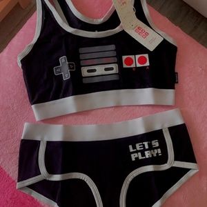 Retro Gamer Girl Bra & Panty Set